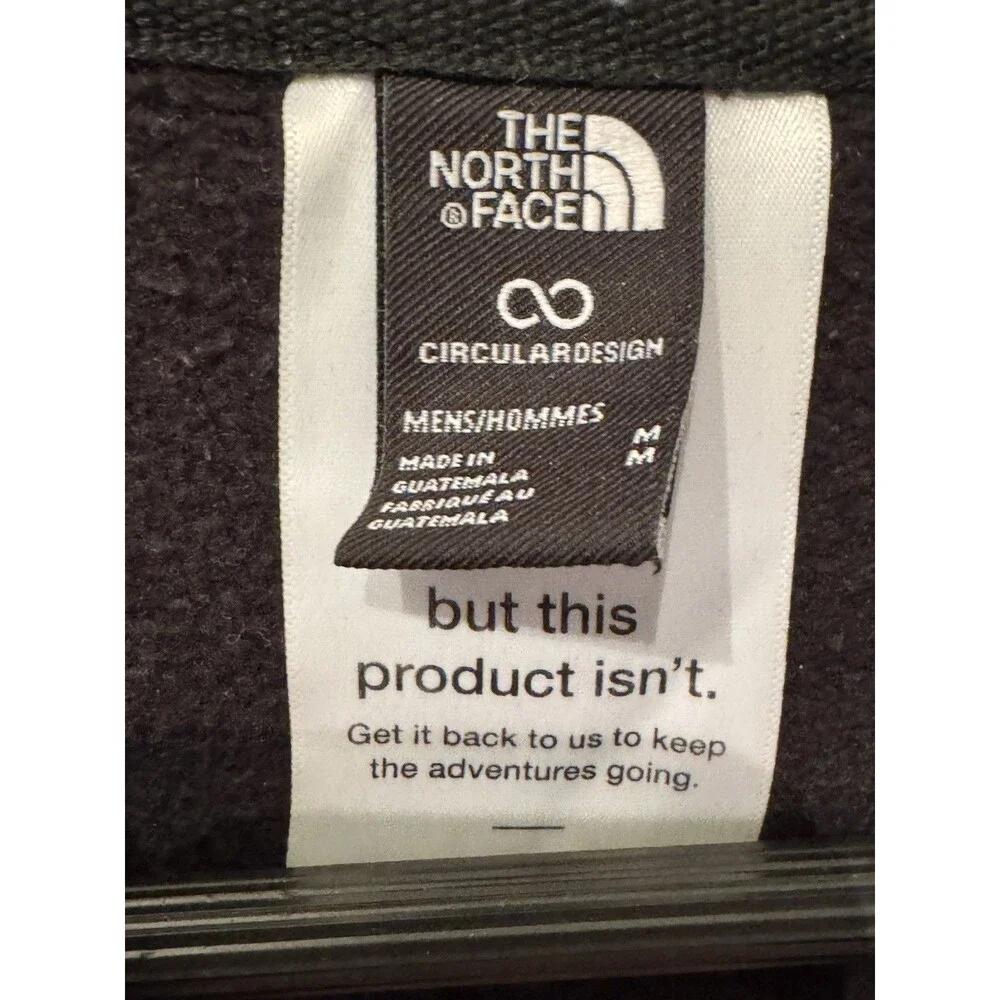 The North Face Circular Design Graphic Logo Fleece Pullover Hoodie Men’s M